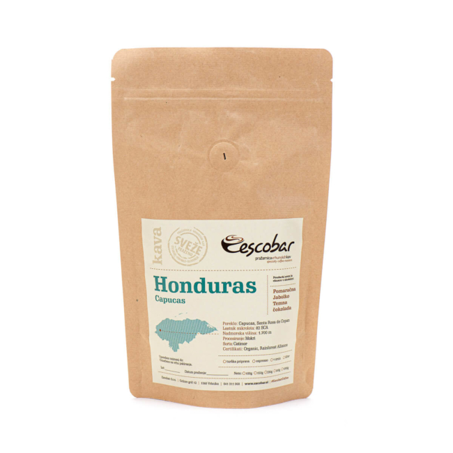 Specialty kava s poreklom Honduras Capucas