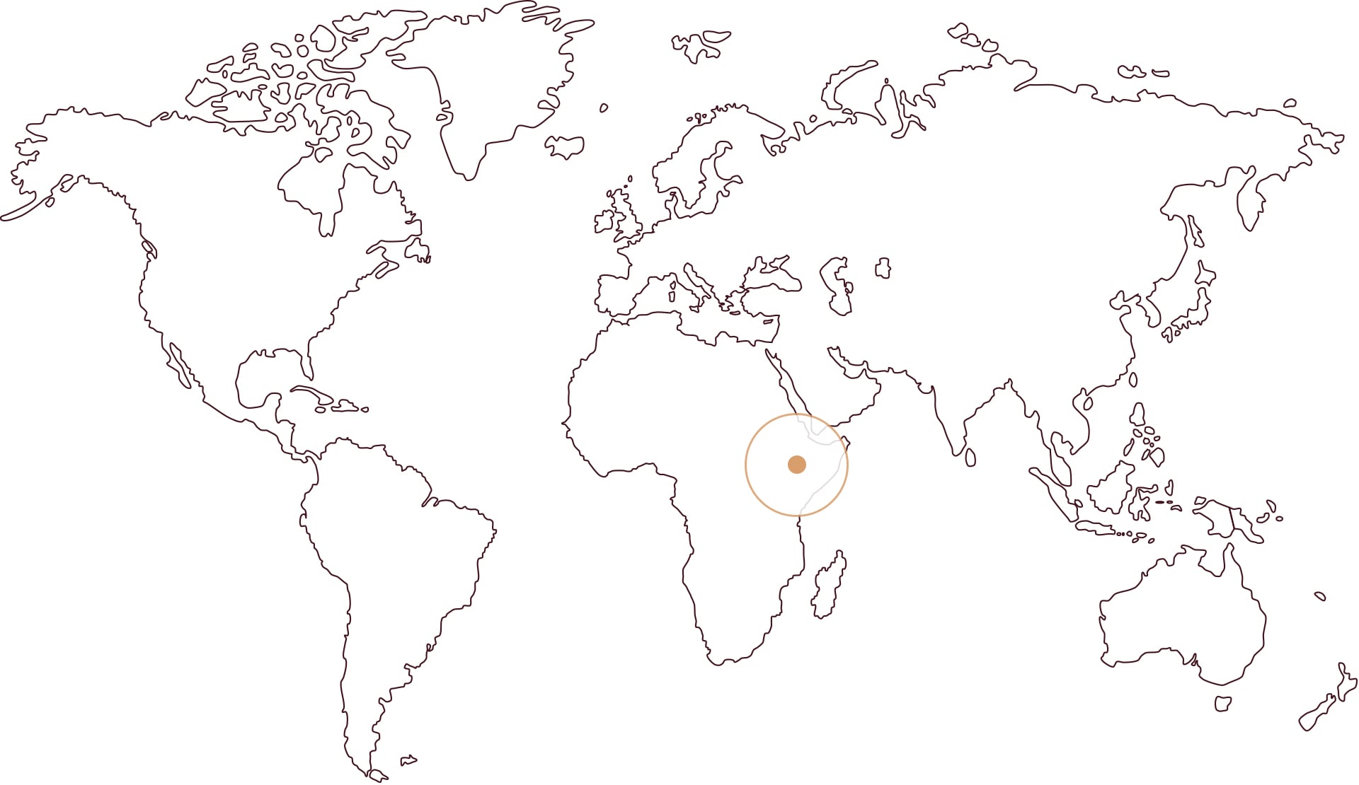 Zemljevid Etiopija SIDAMO